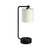 19" White Table Lamp USB Port - White