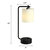 19" White Table Lamp USB Port