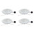 7.5 in. Tunable CCT Integrated LED J-Box or Recessed Can Mounted Disk Light 4 Pack