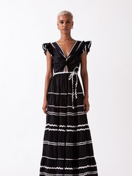 Flavian Maxi Dress - Black/Zed Laylah