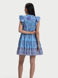 Floss Mini Dress - Blue - Blue