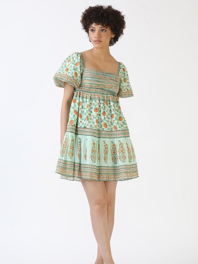 Celina Moon Frankie Mini Dress - Sage Green Vines product