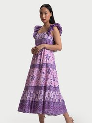 Gardenia Midi Dress - Purple