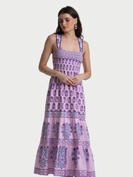 Hebe Midi Dress - Purple