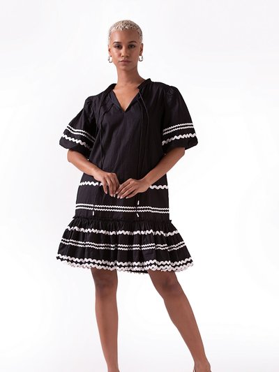Celina Moon Jules Tier Dress - Black product