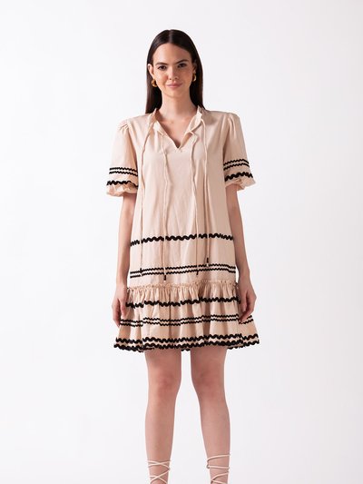 Celina Moon Jules Tier Dress - Taupe product