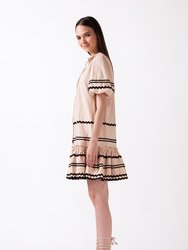 Jules Tier Dress - Taupe