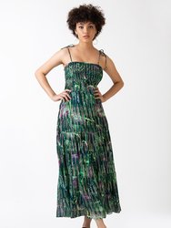 Sandra Maxi Dress -  Green Tropics