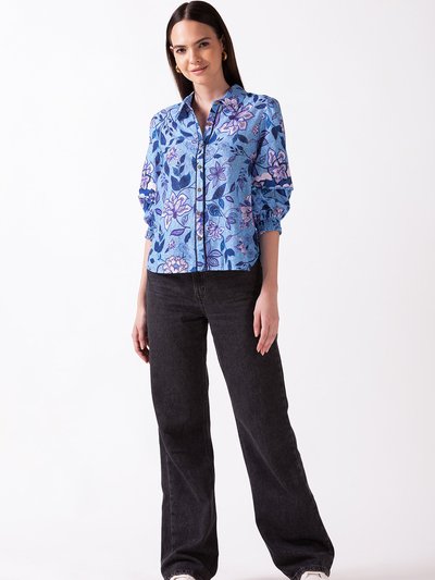 Celina Moon Sharona Puff Sleeve Shirt - Blue product