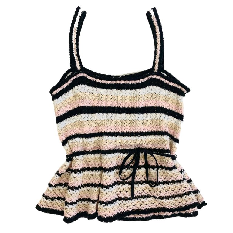 Women's Monique Crochet Top - Stripe
