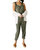 Country Roads Jumpsuit In Green - Green