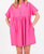 Greta Oversized Dress In Pink - Pink