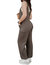 Knit Sweater Jumpsuit In Brown