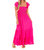 What Happens Now Maxi Dress In Hot Pink - Hot Pink