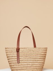 Tan Stripe Tote