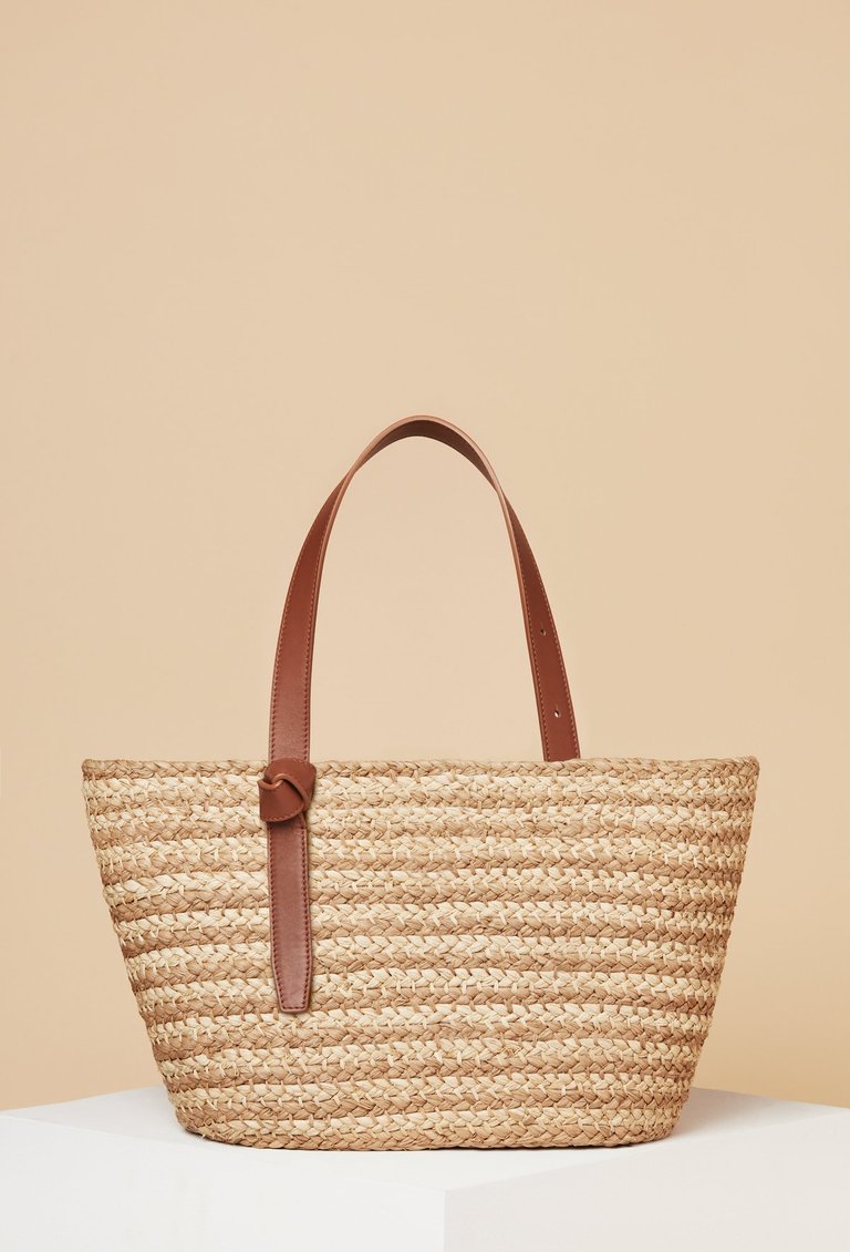 Tan Stripe Tote