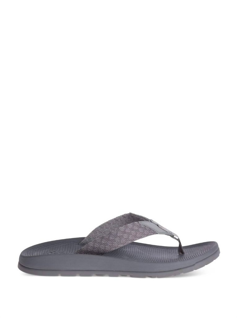 Men's Lowdown Flip Flop In Pitch Gray - Pitch Gray