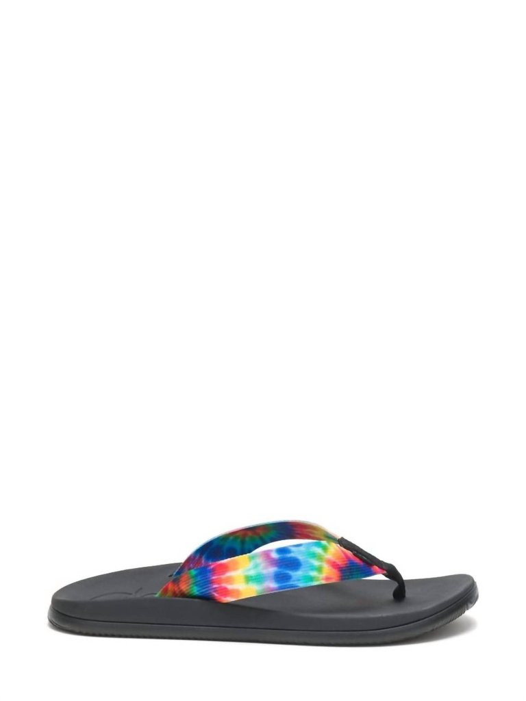 Women Chillos Flip Flop In Dark Tie Dye - Dark Tie Dye