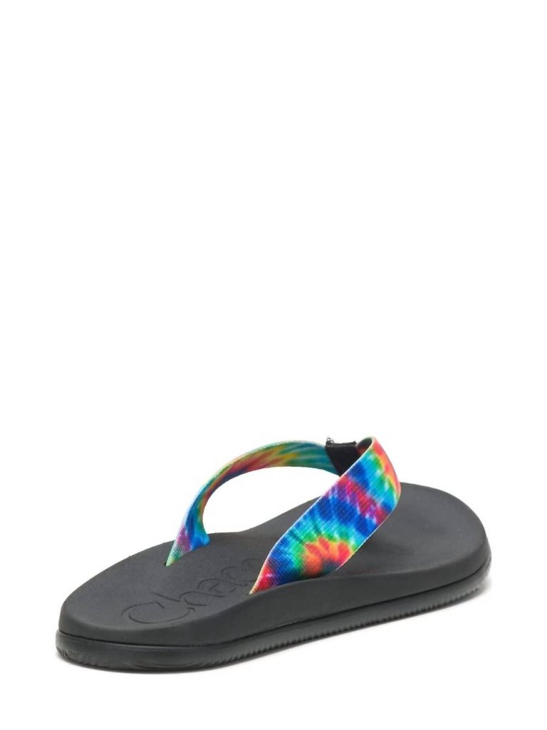 Women Chillos Flip Flop In Dark Tie Dye