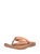 Women's Classic Leather Flip Flop In Tan - Tan