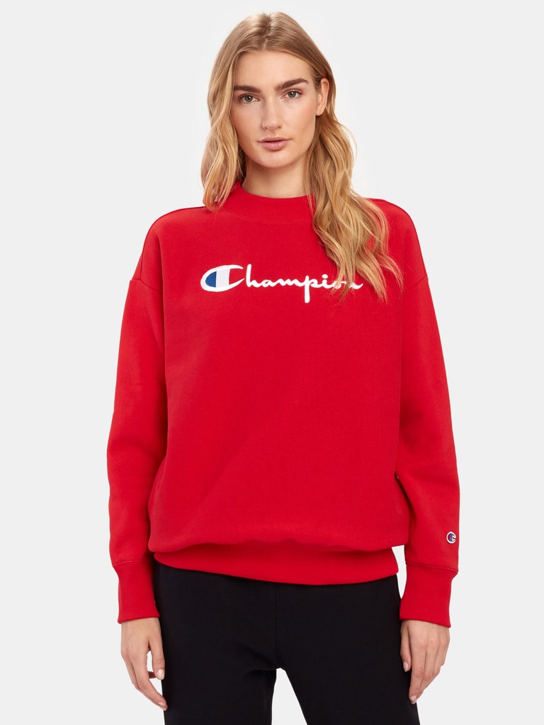 Big Script Oversized Crewneck Sweatshirt