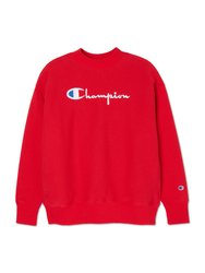 Big Script Oversized Crewneck Sweatshirt