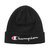 Logo Cuff Beanie In Black - Black