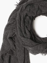 Chan Luu 100% Cashmere Scarf in Charcoal Gray