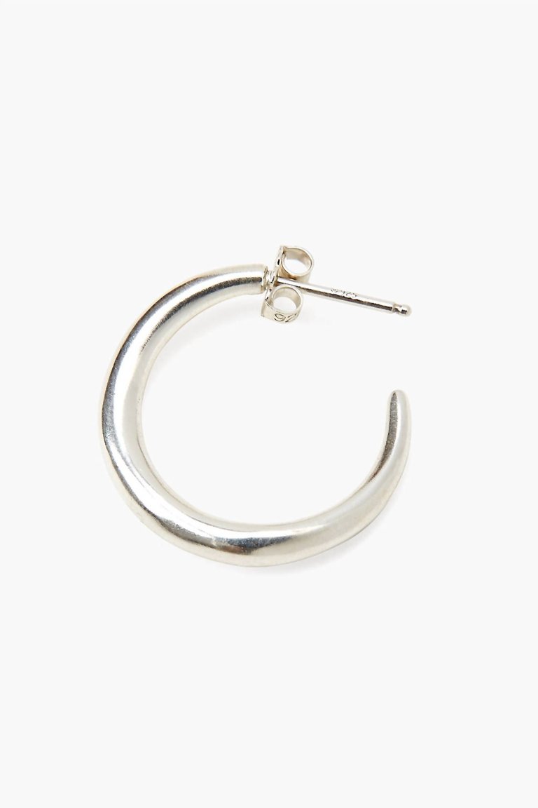 Women's Mini Infinity Hoops In Silver