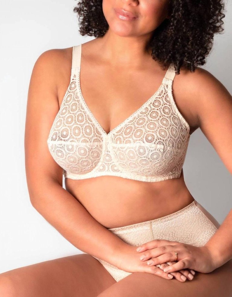 Fete Sheer Mesh Underwire Bra In Nude