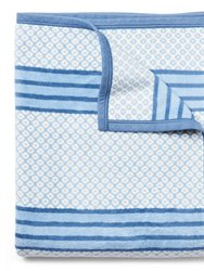 Captain's Classic Light Blue Original Blanket - Light Blue / Ivory