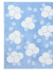 Hydrangeas Light Blue Blanket