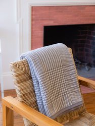 Katama Glen Plaid Grey Blanket