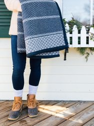 Old Port Herringbone Navy Original Blanket