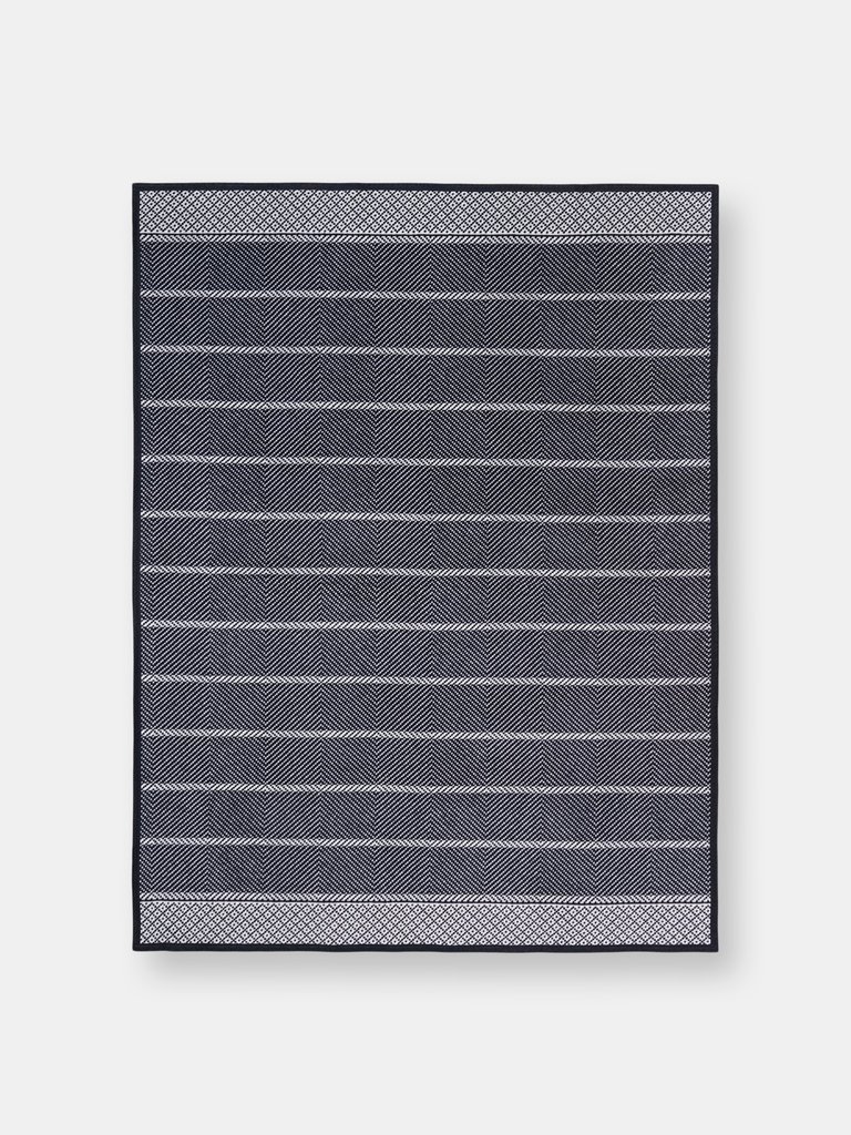 Old Port Herringbone Navy Original Blanket