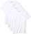 Men's 4-Pack Underwear Crew Neck Shirt In White - White