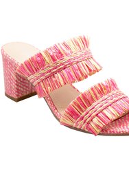 Cami Sandal - Pink-Natural