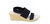 Cooper Wedge Sandal - Black Linen
