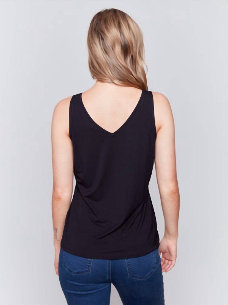 Bamboo Tank In Black