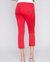 C5466 - Stretch Twill Cropped Pant In Cherry