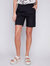 Cargo Pockets Shorts In Black - Black