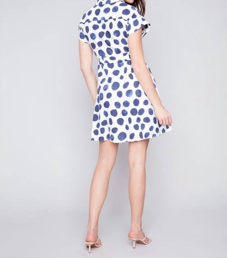 Dot And Dash Mini Dress In Dots