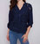 Eyelet Top In Navy