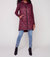 Hooded Quilted Puffer Vest In Port Red - Port Red