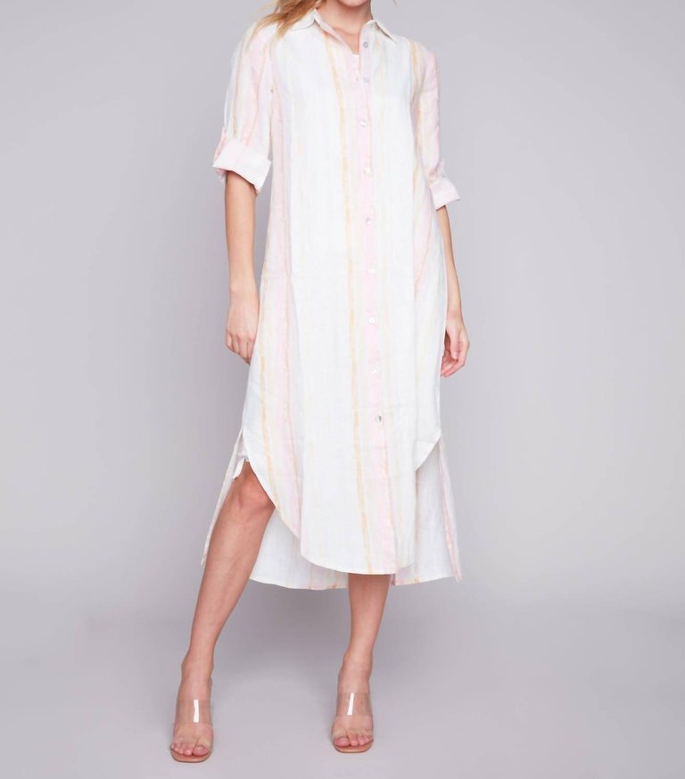 Maxi Tunic Dress In Tulip - Tulip