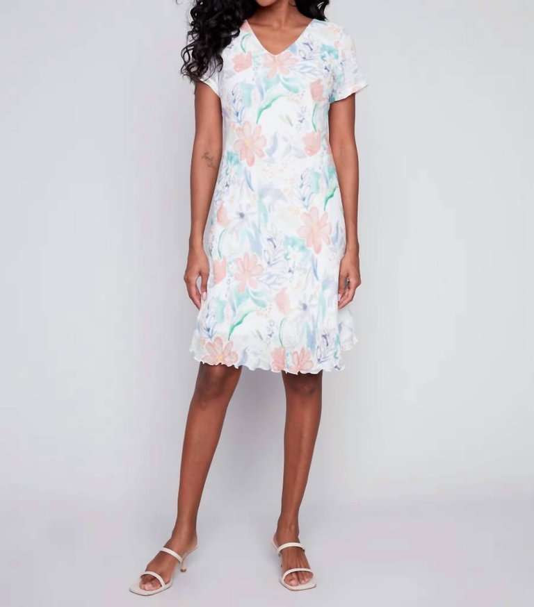 Printed Dress In Lotus - Lotus