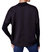 Satin Knit Top With Mock Neck In Black