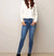 Soft Stretch Denim Pants In Medium Blue