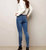 Soft Stretch Denim Pants In Medium Blue