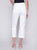 Straight Leg Scallop Denim Pant In White